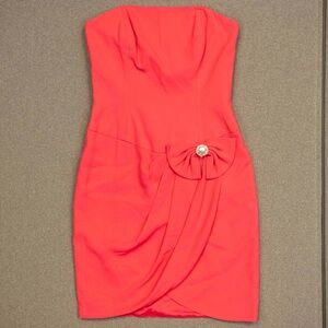 Vintage 1980s Strapless Cocktail Dress